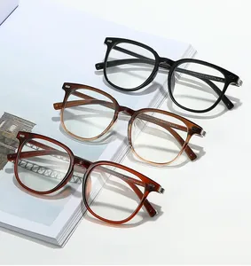Macro shot of TR90 glasses frames in black, tortoiseshell and brown with CE certification