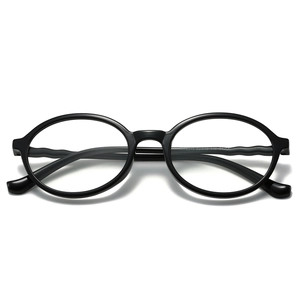 Lunettes Optiques À Monture Ronde Vintage Anti Lumière Bleue TR90 Légères Femme Mode Design Branche Vague