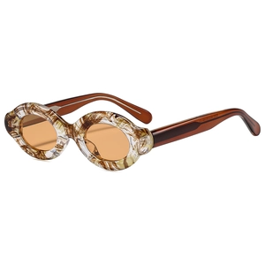 Retro Oval Polarized Sunglasses UV400 Protection PC Frame Vintage Y2K Eyewear For Men And Women Fashion Trendy
