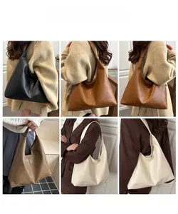 Vues multiples montrant diverses couleurs de grands sacs cabas vintage pour le travail