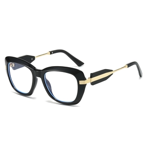 Modische Cat Eye Brillenrahmen Damen Herren Retro Blaulichtschutz Optische Brillen Kunststoff Metall Trend Unisex