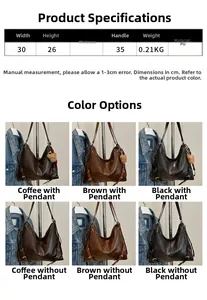 Spécifications détaillées et choix de couleurs pour le grand sac fourre-tout en PU