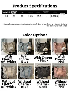 Detailed chart showing tote bag dimensions with corduroy texture and color variations