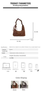Detailed size parameters and specifications for leopard print canvas crossbody bags