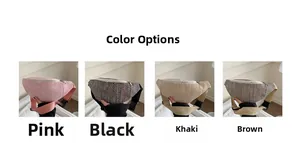 Sacs bananes en tweed montrant les couleurs rose, noir, kaki et marron