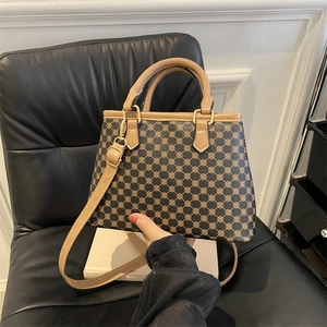 Vintage Handtasche Mit Monogramm PU Leder Retro Umhängetasche Mit Abnehmbarem Schultergurt Für Damen Französischer Stil