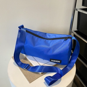 Women Crossbody Bag Oxford Cloth Lightweight Large Capacity Casual Shoulder Bag Simple Streetwear Fashion Square Shape