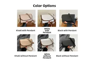 Detailed comparison of lychee leather crossbody bags with woven handles and pendants