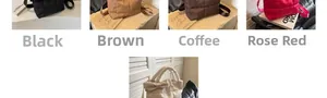 Détails de sacs matelassés avec nœuds décoratifs proposés en plusieurs coloris tendance