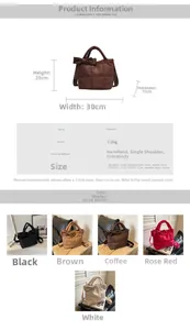 Détail du sac cabas matelassé montrant le design léger et le guide des tailles avec nœud