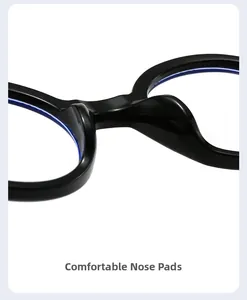 Close-up of comfortable integrated nose pads on black vintage round sunglasses