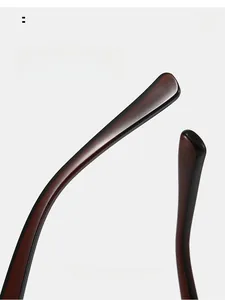 Macro shot of tortoiseshell glasses temples with ergonomic curved design for comfort