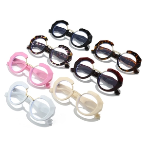 Stylish oversized round glasses frames for women in tortoiseshell and multiple colors