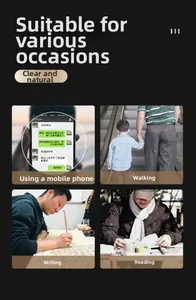 Retro magnetic reading glasses for digital devices, outdoor walking and reading