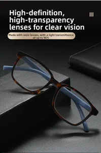 Détail de lunettes en écaille avec lentille en résine et transmission lumineuse de 90 %