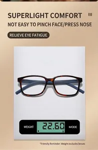 Monture de lunettes écaille de tortue ultra légère pesant seulement 22,60 g