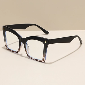 Mode Übergroße Quadratische Lesebrille Für Erwachsene Blaulichtfilter Kunststoff Metall Rahmen Presbyopie Brille Komfort Brillen