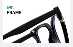 Close-up of cat-eye frame hinges with elegant gold metal accents and glossy black finish