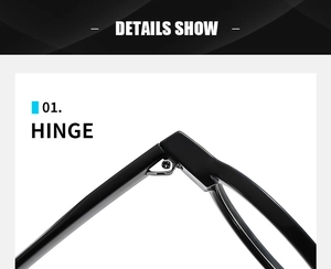 Close-up of a durable metal hinge on retro oval eyeglasses with high-quality frame