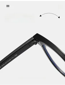 Macro view of the durable metal hinge and sizing specs on black round eyewear frames