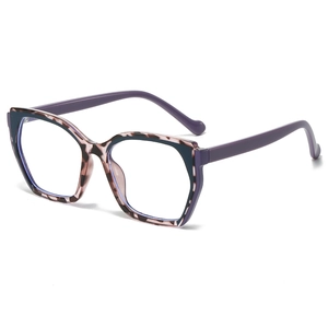 Butterfly Cat Eye Anti Blue Light Glasses TR90 Large Frame Computer Reading Eyewear Trendy Geometric Fashion For Women