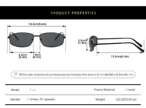 Guide des tailles montrant la largeur du cadre et la longueur des branches des lunettes