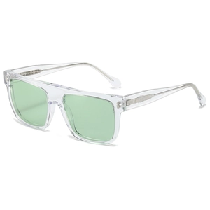Polarized Sunglasses Men Women Acetate Square Frame Vintage UV400 Protection Driving Outdoor Fashion Eyewear Retro Rivets
