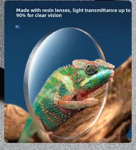 High transparency TR90 lens showing sharp vision through a crystal clear resin lens