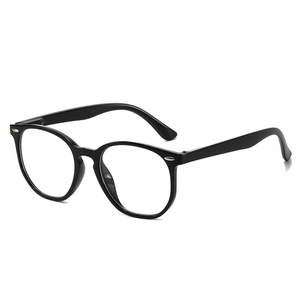 Retro Oval Frame Reading Glasses PC Material Blue Light Blocking Spring Hinge Fashion For Men Women