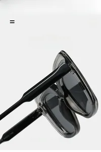 Detail showing the lightweight and super elastic black frame with precision hinges