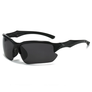 Lunettes De Soleil De Sport Monture PC Verres TAC Protection UV400 Pour Cyclisme Course Pêche Extérieur Demi Monture Unisexe
