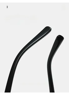 Dettaglio delle stanghette curve per occhiali da sole aviator quadrati e comodi