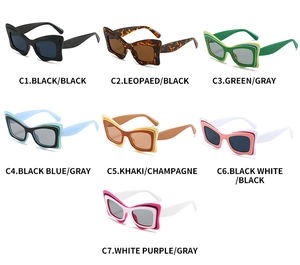 Comparaison détaillée de 7 lunettes de soleil papillon tendance en plusieurs coloris