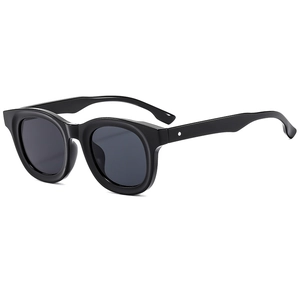 Retro Thick Oval Frame Sunglasses UV400 Protection PC AC Material Vintage Fashion Outdoor Eyewear For Men And Women