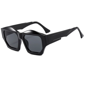 Geometric Irregular Thick Frame Sunglasses Polygon Avant-Garde UV400 Eyewear For Men Women Fashion Streetwear Glasses