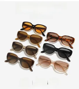 Multiple cat-eye sunglasses in diverse colors with durable and waterproof design