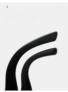 Détail des branches incurvées sur lunettes de soleil œil de chat pour un port confortable