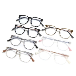 Lightweight TR90 irregular polygonal eyewear frames in seven classic assorted colors