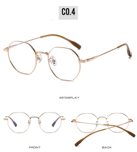 Detail view of rose gold titanium glasses frames with Titanium IP laser engraving