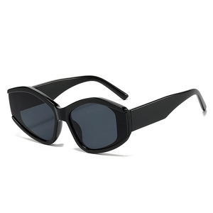 Katzenaugen Sonnenbrille Geometrischer PC Rahmen UV400 Schutz Retro Hip Hop Mode Für Damen Herren Outdoor Reise Party