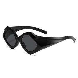 Lunettes De Soleil Géométriques Triangle Irrégulier PC Tendance Hip Hop Y2K Style UV400 Mode Protectrice Pour Hommes Et Femmes