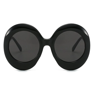 Oversized Round Sunglasses Retro Clout Goggles PC Frame UV400 Fashion Hip Hop Alien Style For Women And Men
