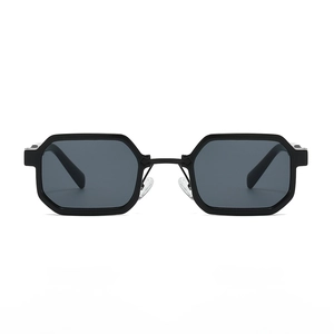 Retro Hip Hop Hexagonal Sunglasses For Women Men PC Lens UV400 Protection Small Square Frame Fashion Sun Glasses