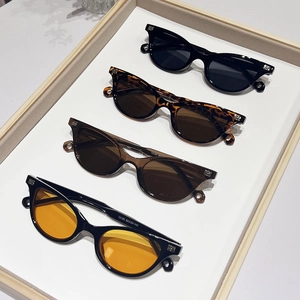Trendy metal cat eye sunglasses in various colors for hip hop style and clubbing looks