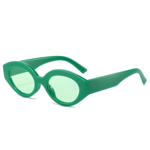 Retro Oval Cat Eye Sunglasses Vintage PC Frame UV400 Protection Fashion Travel Eyewear For Men And Women