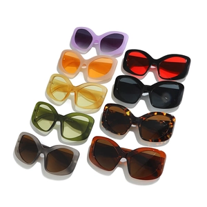 Y2K chunky oversized cat-eye sunglasses collection in vibrant diverse colors