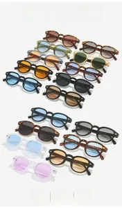 Detailed internal view of retro round sunglasses showing size specs 13108 48□20-142
