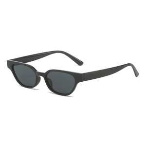 Lunettes De Soleil Cat Eye Rétro Monture PC Étroite Ovale Verres AC Protection UV400 Mode Couleur Bonbon Pour Femmes Unisexe