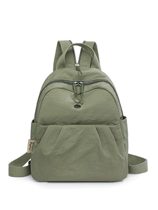 Damen Casual Oxford Nylon Rucksack Wasserdicht Mehrfachtaschen Reisetasche Mode Plissee Kleiner Schulrucksack Für Den Alltag