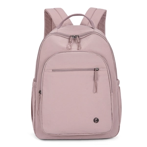Ultraleichter fliederfarbener Nylon Rucksack mit mehreren Taschen für Outdoor-Reisen